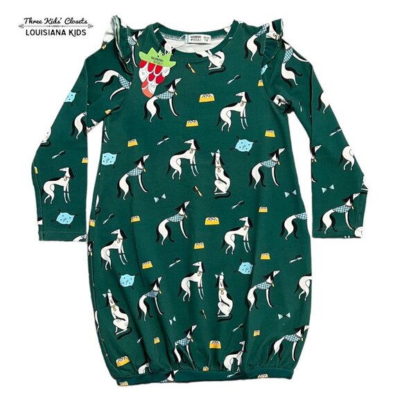 NEW Raspberry Republic Sz 128/134 (7-9Y) Organic Aristodogs Dog Dress - Picture 1 of 4